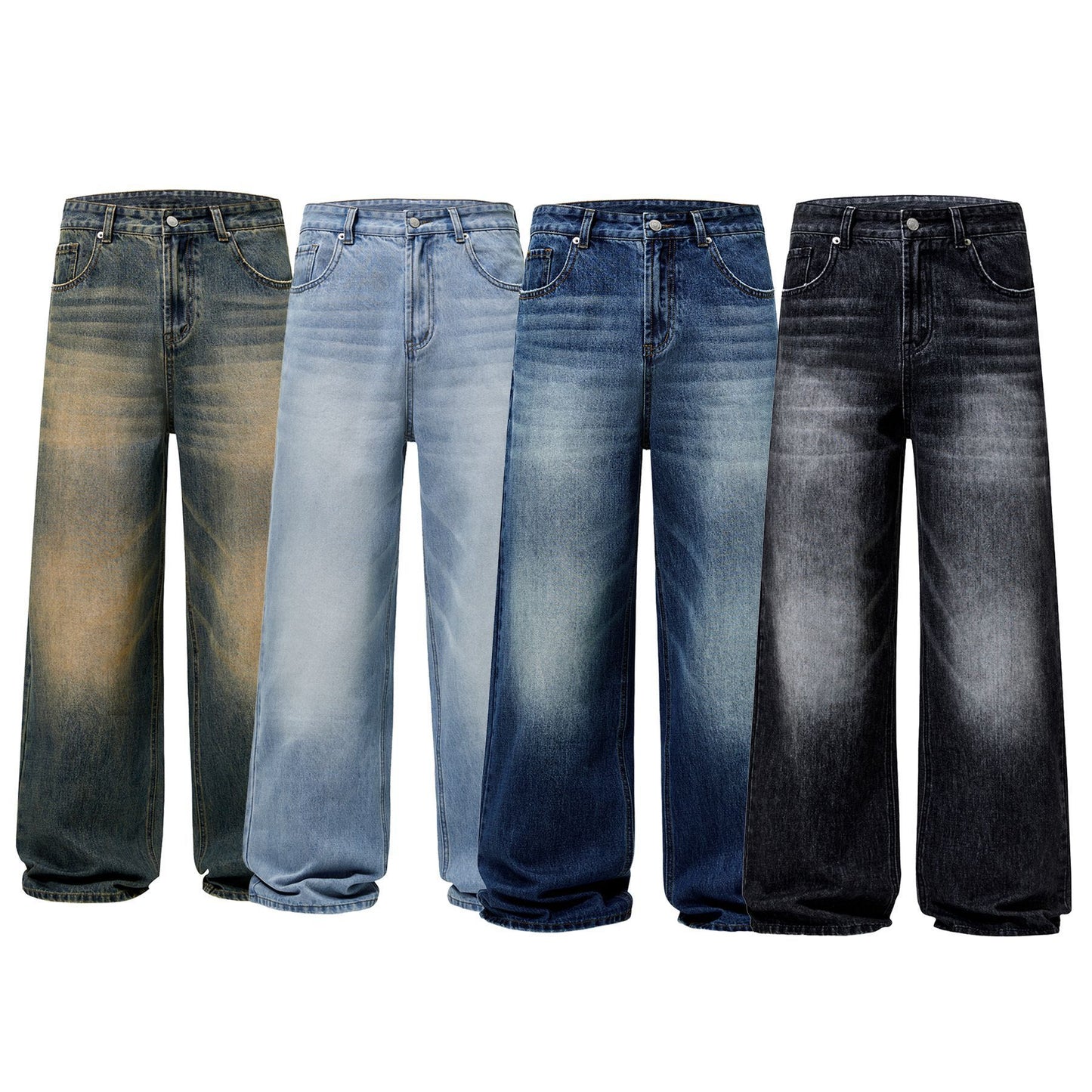 Men's Korean-style Straight Jeans