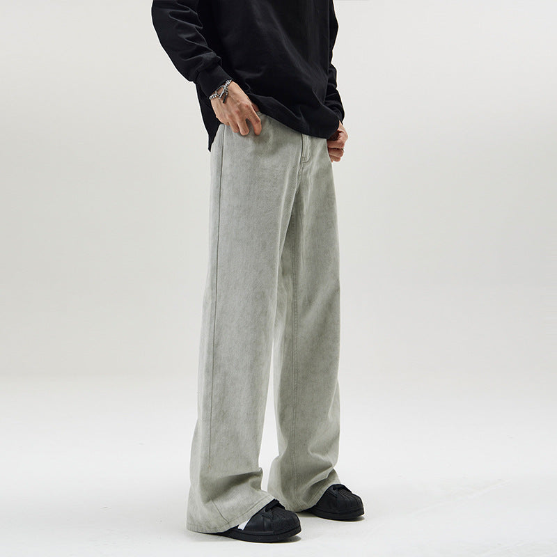 Men's Marble Dark Pattern Casual Trousers