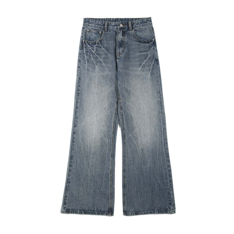 Men's Lightning Crack Blue Jeans