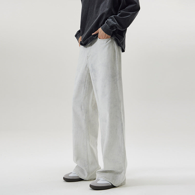 Men's Marble Dark Pattern Casual Trousers